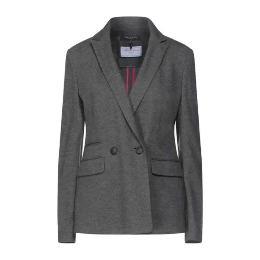 Rag & Bone Takisada Osaka Gray 100% Super Fine Wool Blazer SZ 0 NEW